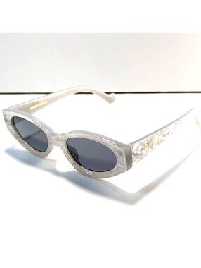 Topfoxx Kat x Money Moves - Silver Cateye Sunglasses  NYC - Chic Eyewear